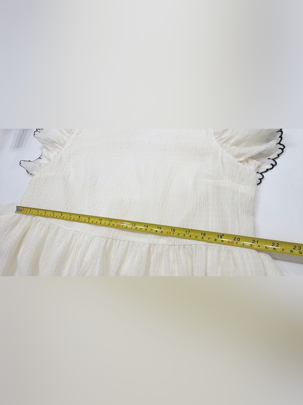 Who What Wear Textured White Tiered Dress XL #Cottagecore #Boho #SummerDress - Picture 10 of 10